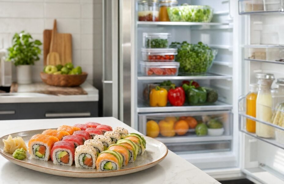 How long do sushi rolls last in the fridge